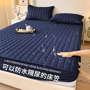 Hypoallergenic Brushed Microfiber Bed Bug Quilted Thickened Water Proof Pad Cover Waterproof Mattress Protector