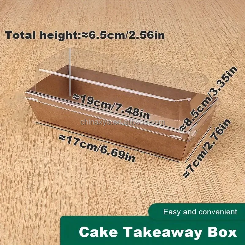 Custom White Pastry Bakery Packaging Paper Boxes For Dessert Transparent Cake Sandwich Cookie Box With Clear PVC Window Lid details