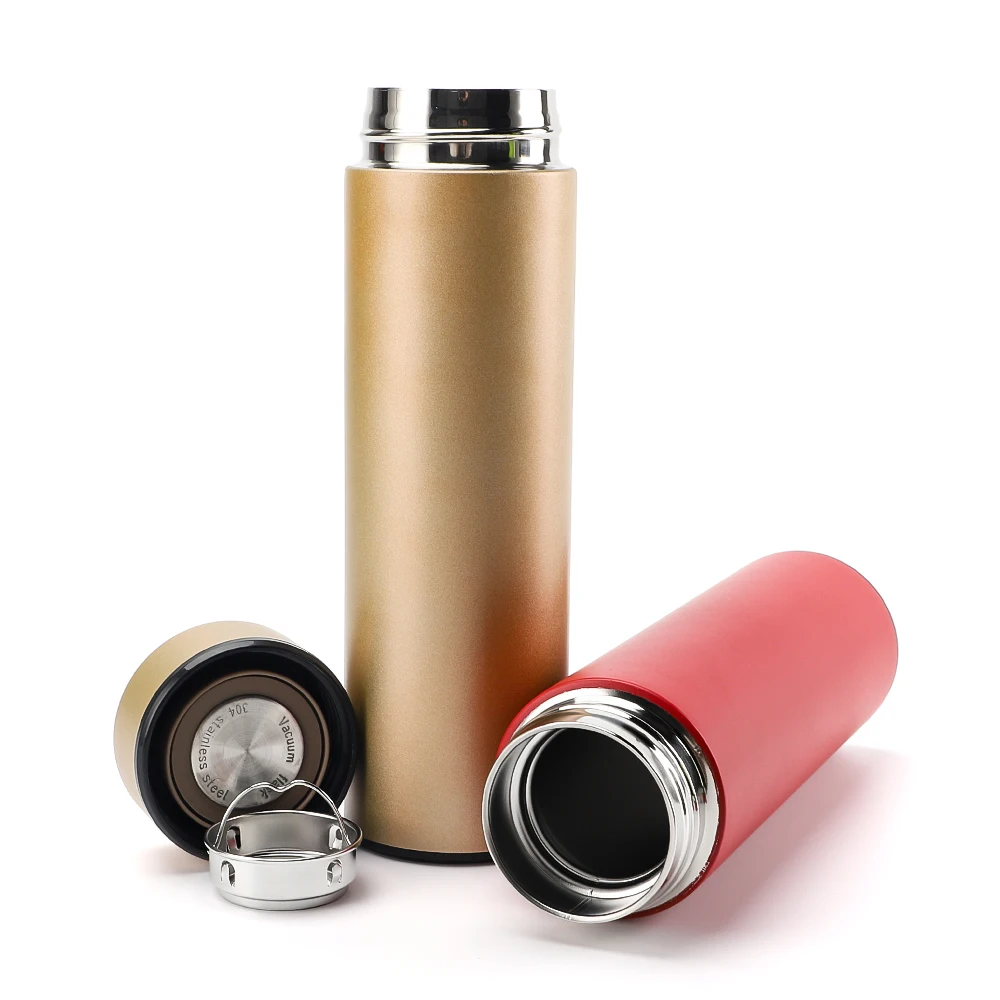Custom 500ml Office Flask Fashion Water Bottle Vacuum 304 Stainless Steel for Travel Customizable Design Plastic for Drinking