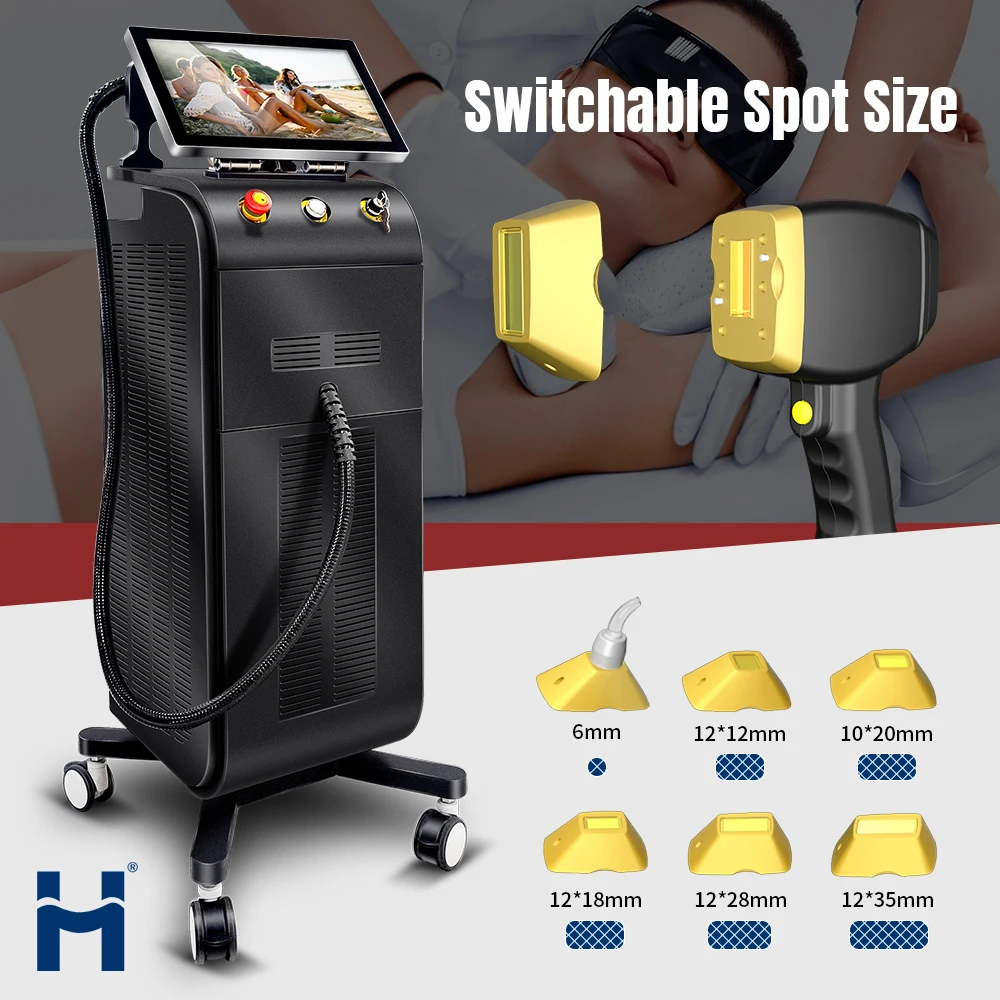 NEW Light Shell 4 Wavelengths Ice Alexandrite Diodo Depilacion 755 808 1064 808 Diode Laser Hair Removal Machine