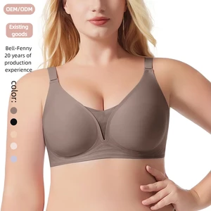 OEM Active Bra Plus Size Women Lace Style Wire-Free Super Breathable One-Piece Laser Cut Jelly Bra