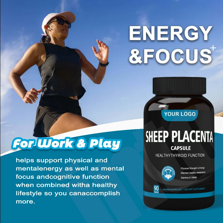 OEM Supplements Sheep Placenta Skin Whitening Pills Halal Sheep Placenta Pills