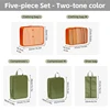 5pcs/set orange+green