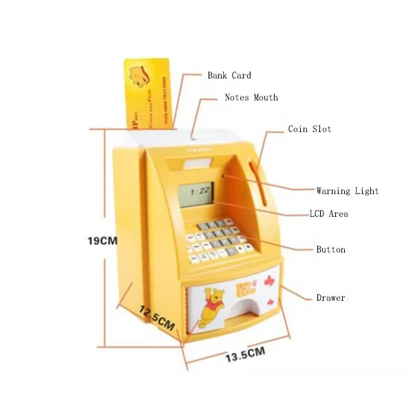 Atm銀行貯金箱おもちゃキッズatm銀行機械ギフト子供向け Buy 子供atm機 Atm銀行マネーセービングボックスおもちゃ かわいいコイン盗む猫貯金箱 Product On Alibaba Com