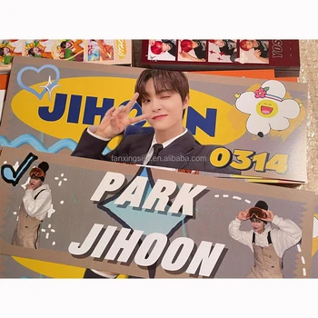 High quality concert slogan banner kpop custom double sided printing paper Cheering Hand Slogan Banner