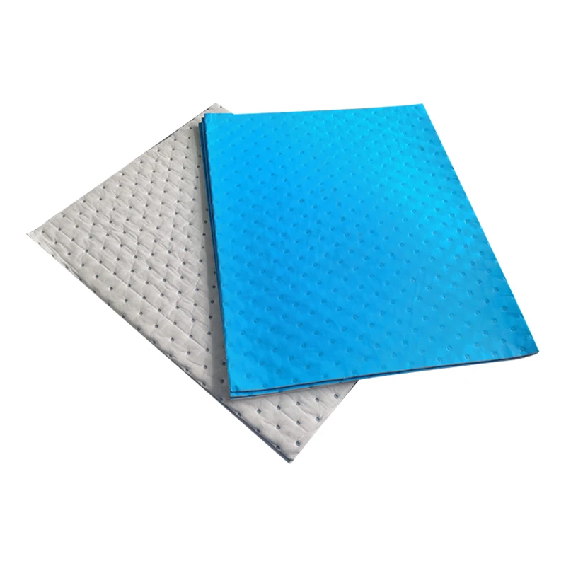 Poly Backed Anti Leakage Oil Absorbent Control Pad With The Blue
