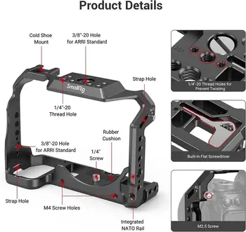 Smallrig Aluminum Alloy Cage for Nikon Z5 / Z6 / Z7 / Z6II / Z7II -2926 detail image