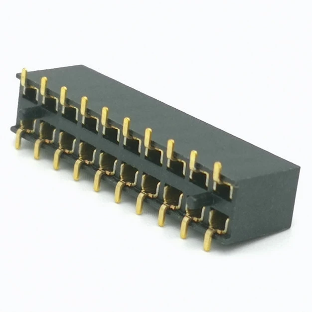 ZW Series 10 Contacts Header Board-To-Board Connector 1 Rows, Pack of 50 Through Hole 2.54 mm ZW-10-08-T-S-335-100