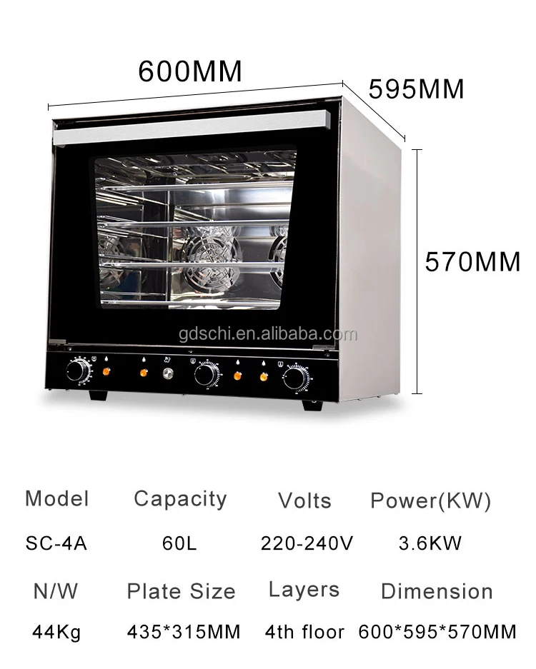 Best Selling Electric Commercial Convection Oven Builtin Ovens Counter