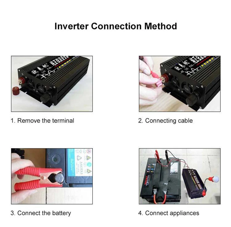 Vfd Generator Single Phase 12v To 220v 1000w 2000w 3000w Ac 12 Dc220