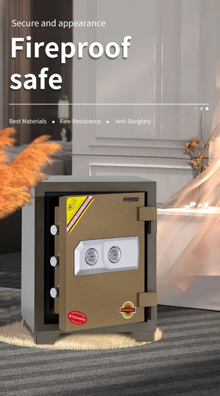 CEQSAFE High-end Resistant Fireproof Safe Box Electronic Digital Safe Cash Box supplier