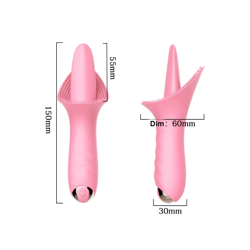 10-Frequency Silicone Tongue Vibrator with Clit Sucking Massage Vibration Girl USB Rechargeable Suction Stick Sex Toys for Women