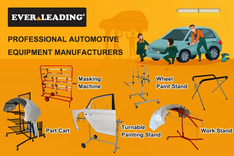 LD-AU4102 Free Standing Bumper Storage Rack Stand for Automotive Body ...