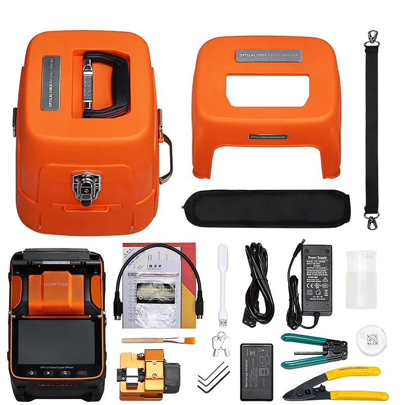 AI9 FTTH Fiber Optic Splicing Machine Optical Fiber Fusion Splicer