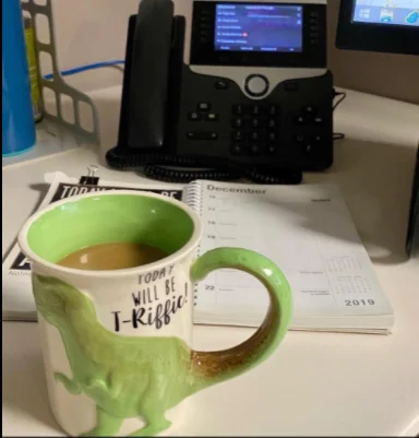 Tasse Dinosaure Trendation T-Rex, Cadeau Garçon, Céramique, Lavable Micro-ondes