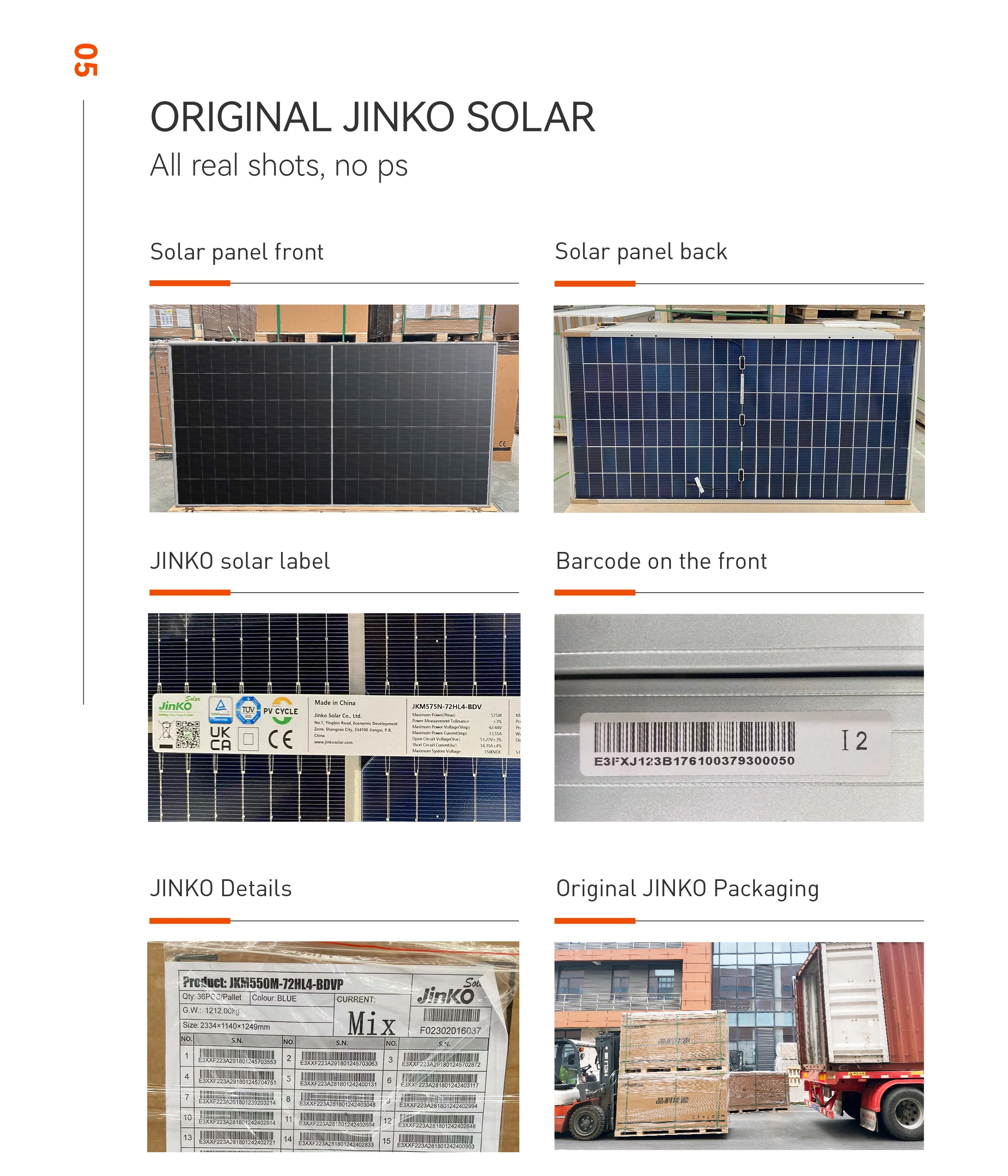 Jinko Tiger Solar Panels - Bifacial 550W Power Efficiency