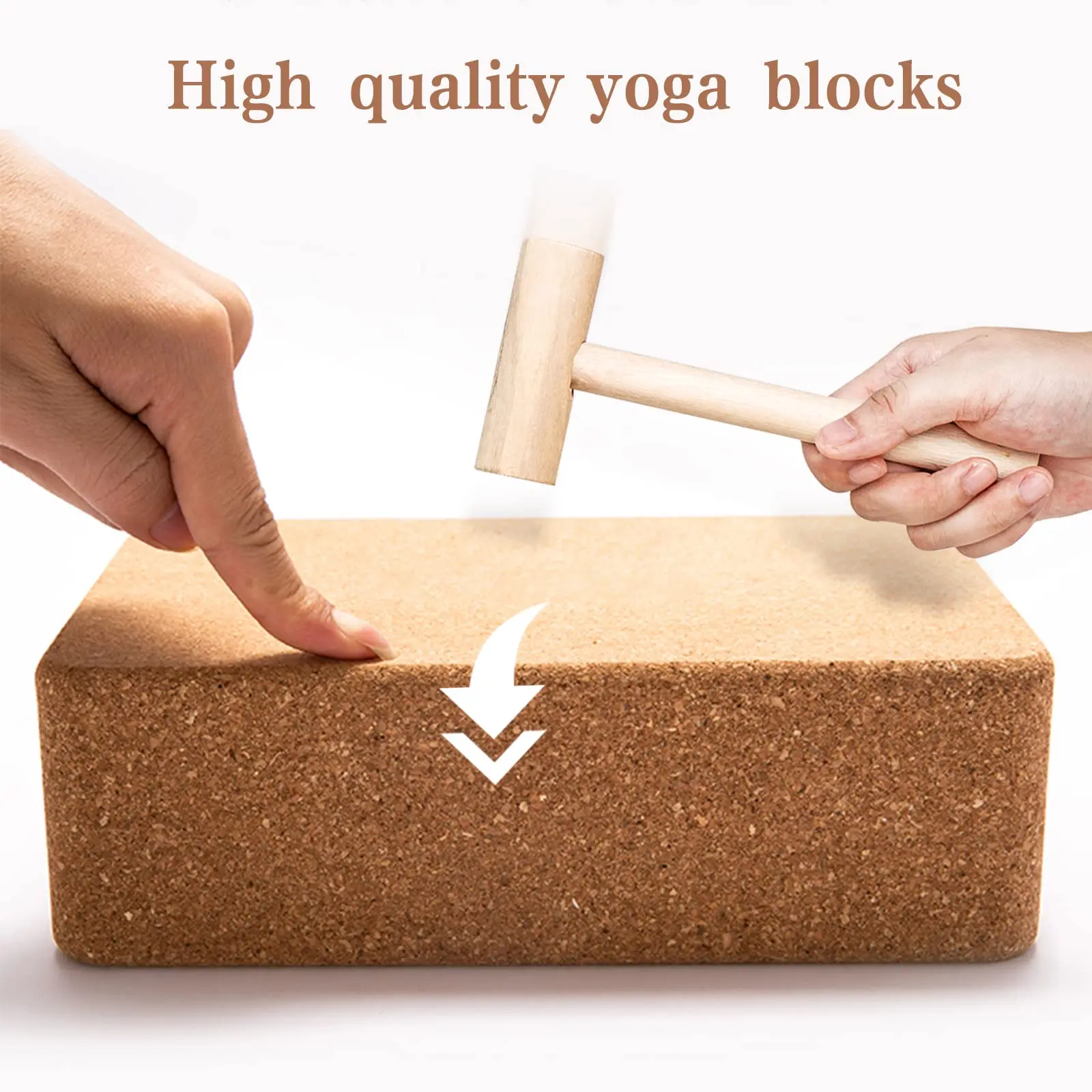 Manufacture Cheap Eco Friendly Cork Foam Yoga Block Storage Sets With
