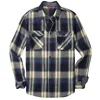 Navy and yellow plaid