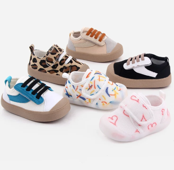 Leopard Pattern Soft Rubber Sole Toddler Baby Shoes