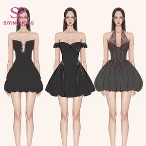 OEM Custom Design Your Brand Clothing High Quality Manufacturer Low MOQ Sexy Lace Summer Dresses Elegant Casual Women's Dresses