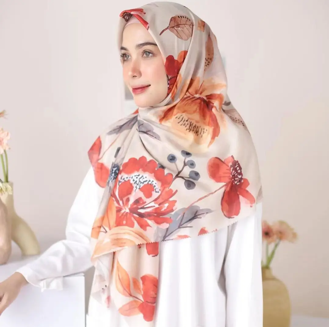 Custom New Design Malaysia Hijab Tudung Bawal Designs Cotton Voile ...