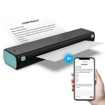 Phomemo M08F ポータブルA4プリンター - インク不要、Bluetooth対応