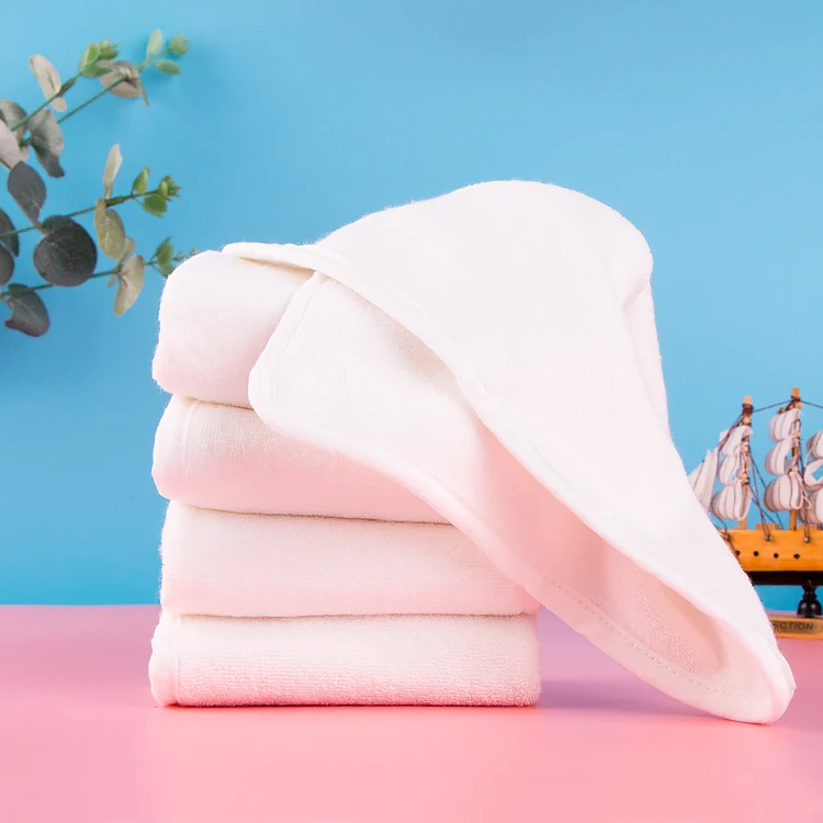 Factory Price  Customized Eco-Friendly Square Private Label Soft Small Bamboo Terry Cotton Face Towel Makeup Remover Towels