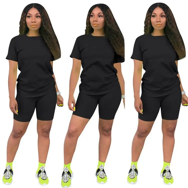 plus szie casual clothes women workout 2 pieces set plus size