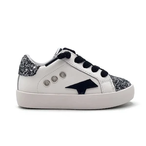 School Type Kid's Sneakers Mixed Sizes Wholesale Star Design Velcro Children's Casual Footwear Latest Baby Girl Sports Shoes