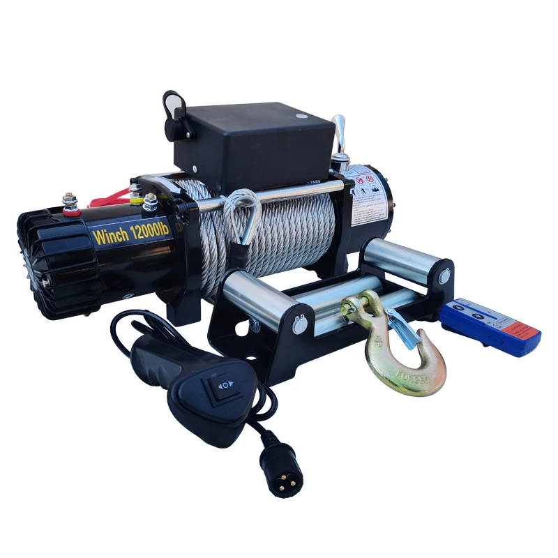 Portable Capstans 12v Electric Capstan Winches 3500 Pounds Double Axle