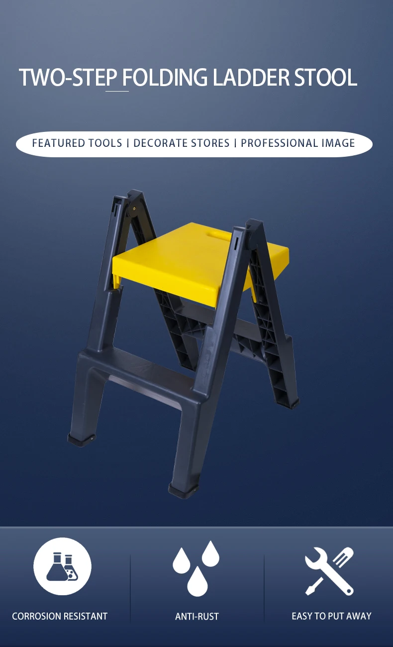 Multi Purpose Car Washing Stool Ladder High Low Stool Two Step Bench Household Three Step Thickened Step Ladder Folding Stool