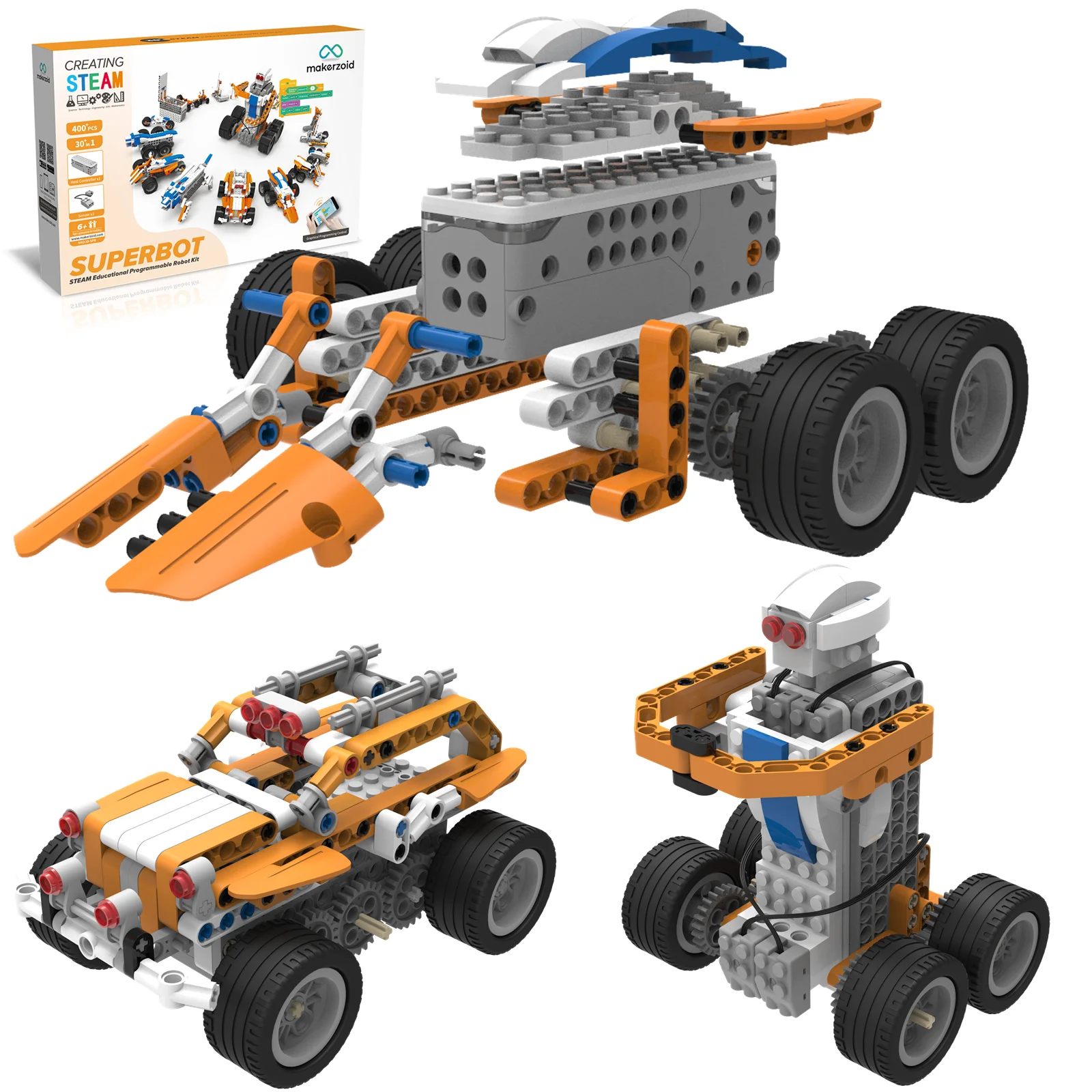 Makerzoid STEAM Remote Control Robot DIY Coding Set