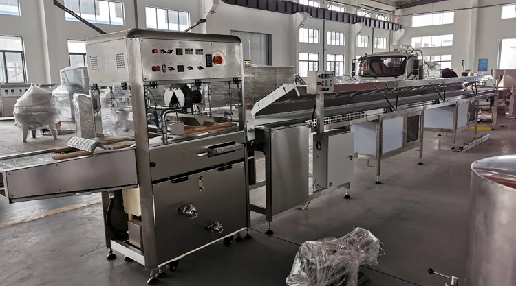 Haitel новейшая машина для нанесения шоколадного покрытия для изготовления шоколадных изделий