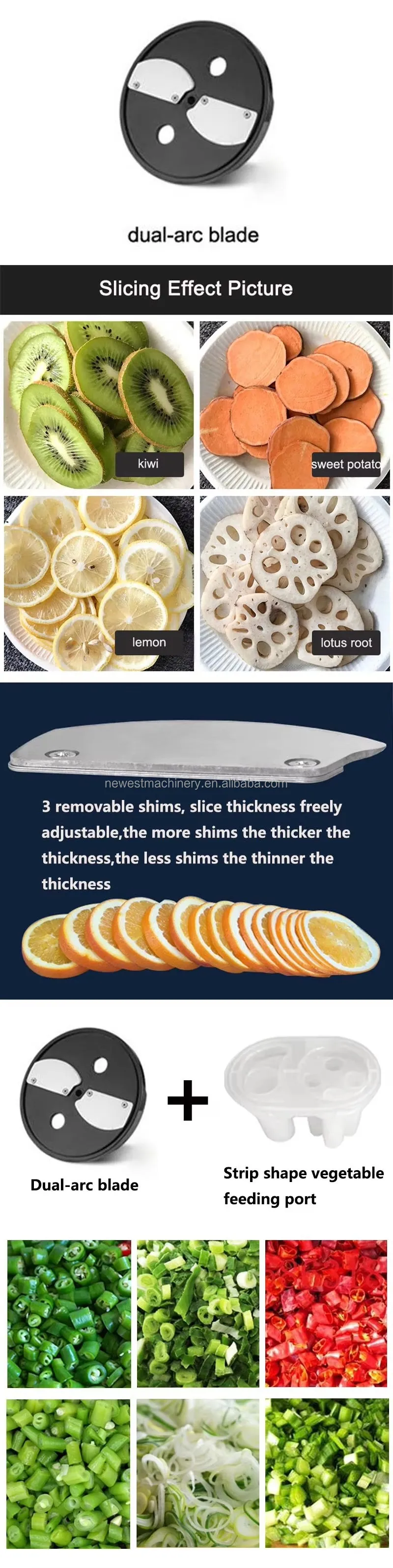 6L Garlic  Meat Mince Machine - Small Vegetable Slicer  Cutter