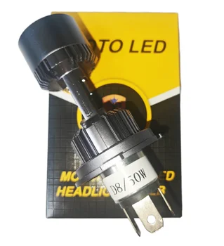 Super Bright H4 D8 50W DC9-18V 30*64MM Motorcycle LED Headlight Far and Near Light Bulb Conversion D8 Electric Car LED Headlight