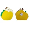 Cat crawling lemon refrigerator sticker