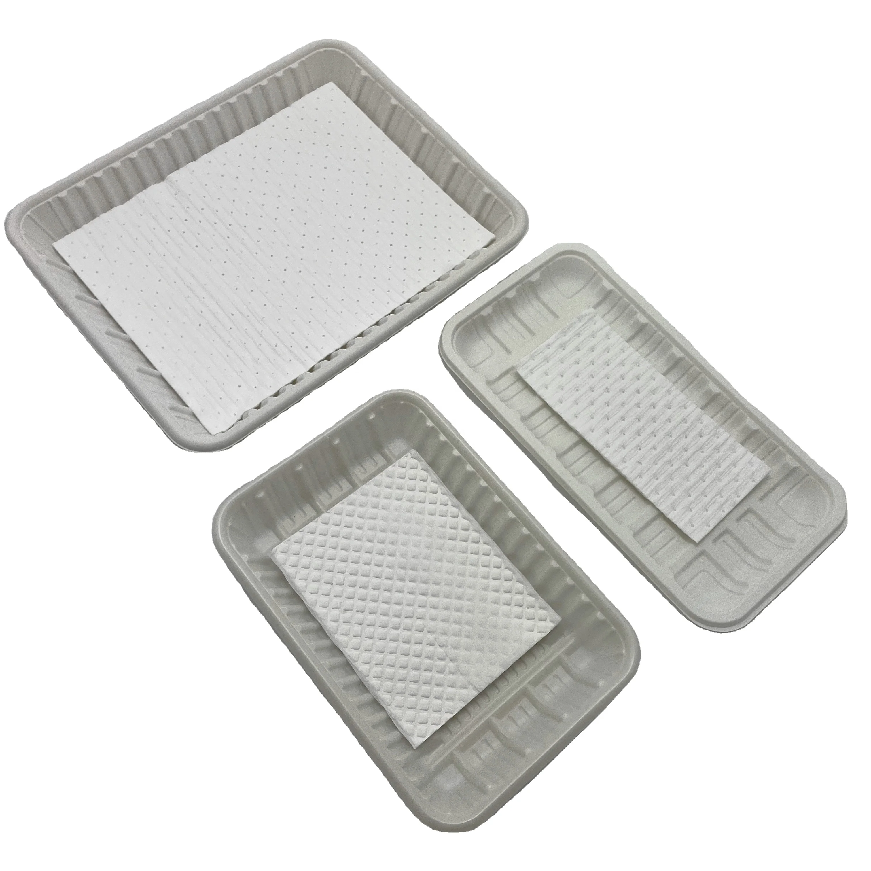 Ecofriendly Meat Pad Packaging Oil Absorbent Pad Paper Food Absorbent
