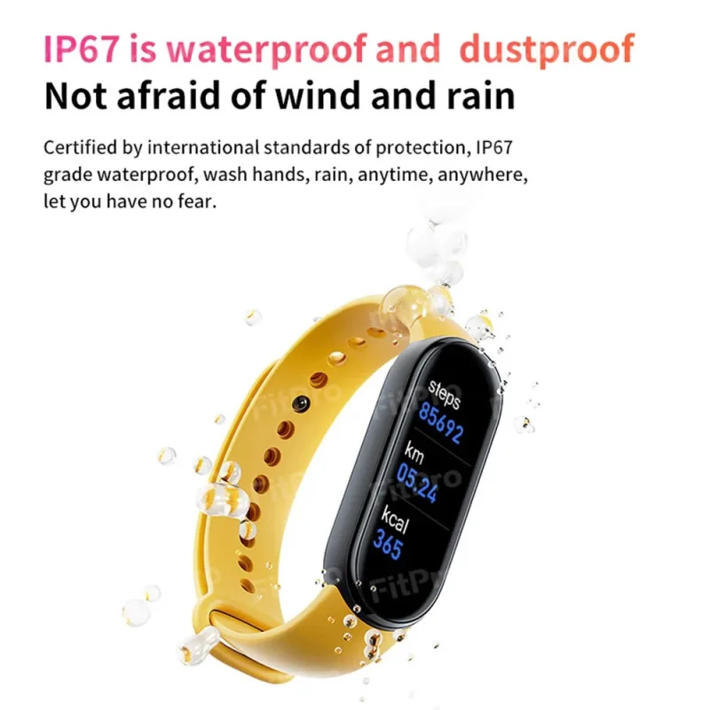 M6 Smart Bracelet Smart Watch 5 Colors Amoled Screen M6 Smartband Heart