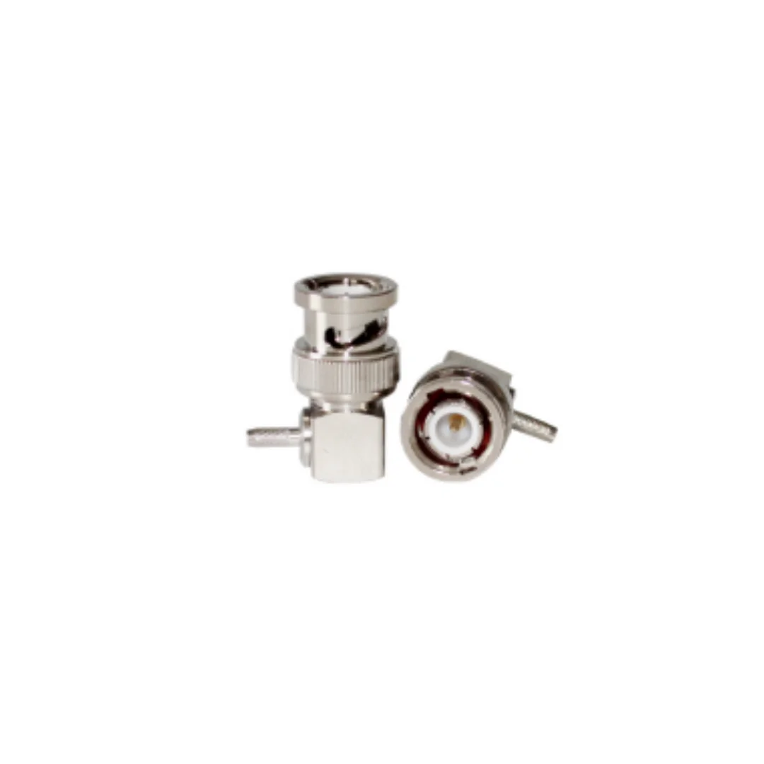 Manufacturer Supply BNC-C-JW1.5 Connector Rf Right Angle BNC Male Connector for RG316 Cable Assembly
