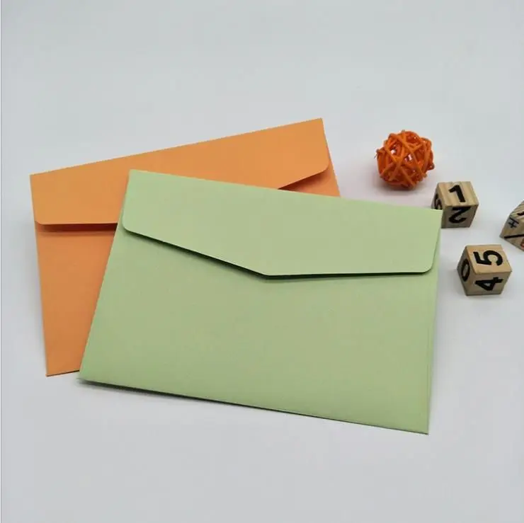 Wholesale Customized Small Colored Kraft Paper Wallet Envelope Recyclable Card Wedding Gift Envelope supplier