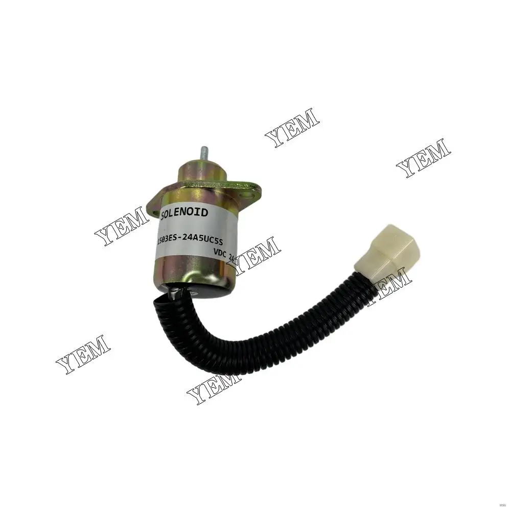 V1205 Fuel Shut Off Stop Solenoid YK180B-24V 1503ES-24A5UC5S 17454-60010 SA-4569-T 24V for Kubota