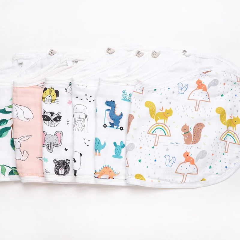 Подгонянный логотип 6 слоев мягкая ткань Burp младенца абсорбент