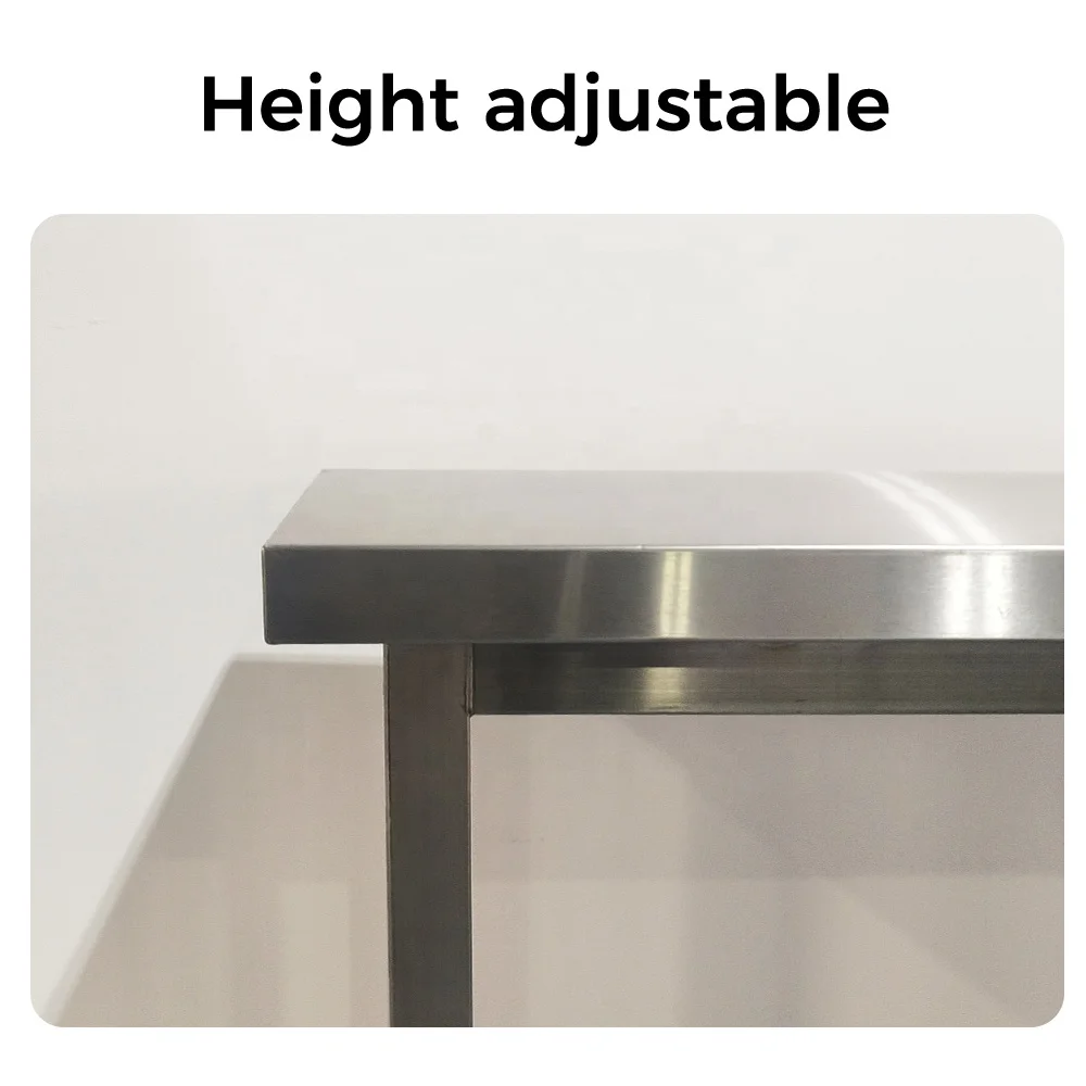 Modern Design Durable Stainless Steel Work Table for Commercial Kitchen Restaurant & Hotel Laboratory Use