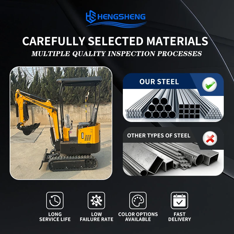 CE/EU/EPA Hot Sale 1.0 Ton Mini Excavator Briggs & Stratton Engine Bucket Capacity 0.025m ³/120KG Power 7KW Excavators Trenching