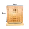 Bambou 20*20 cm avec finition laquée transparente, comprend 15 tiges en acier