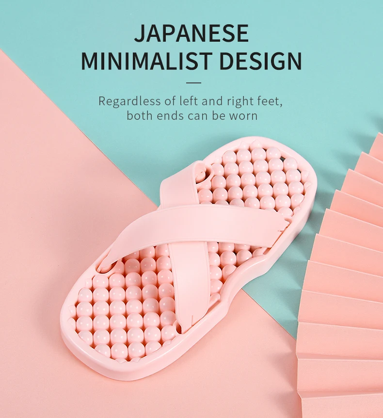 New Arrival PVC Healthy Slide Sandals PVC Massage Slipper with Two Heads