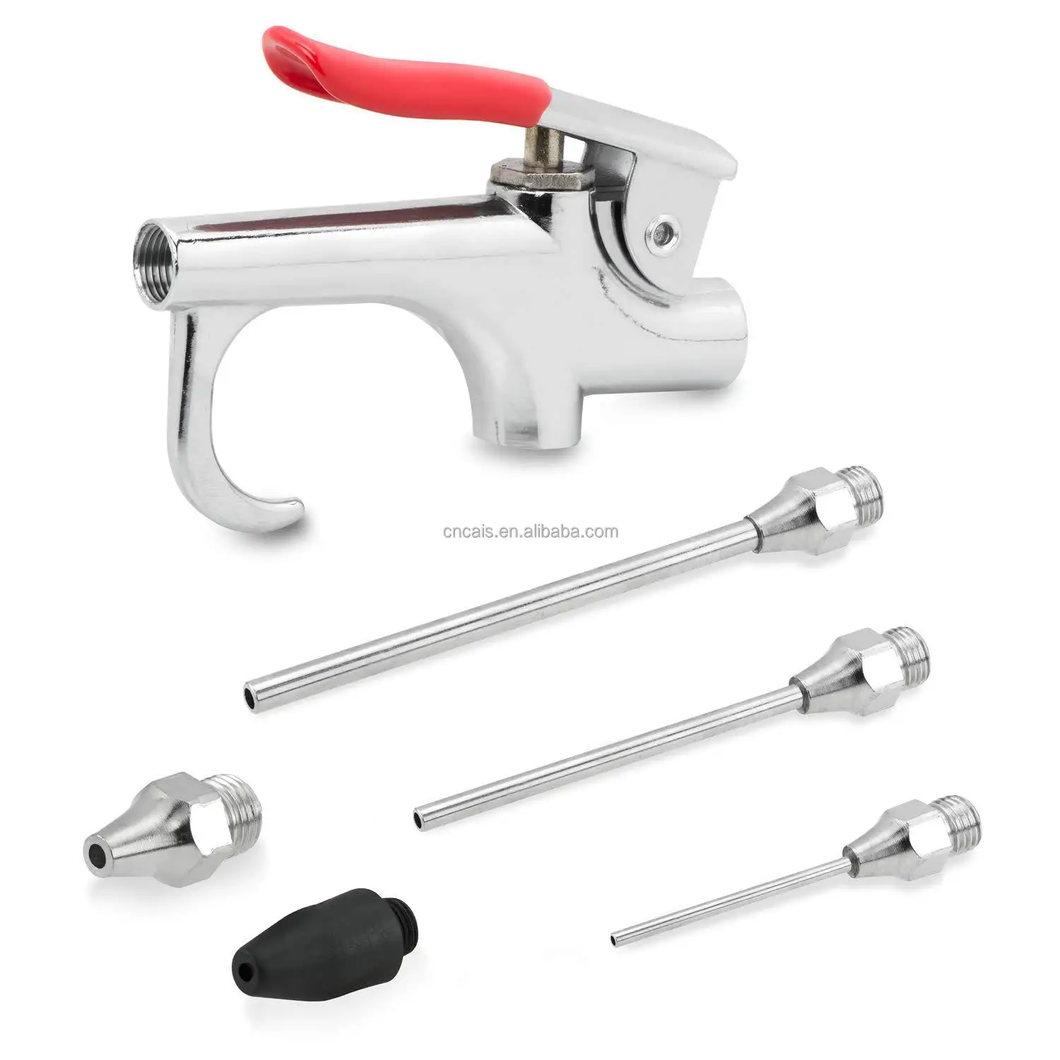 Hyundai 5-Piece Air Compressor Tool Kit - Tyre Inflator, Pressure Gauge, Degreaser & Paint Gun, Air Hose