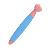 Pluma de punta de silicona líquida de grado alimenticio azul claro