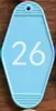 blue No.26 with keyring