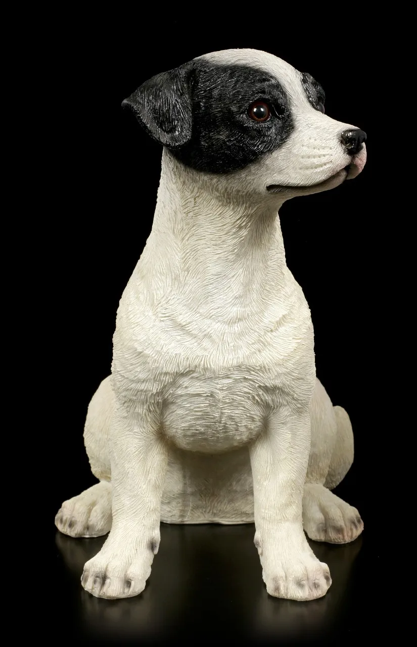 Cute Jack Russel Figurine Sitting Jack Russel Statue Custom Jack Russel ...